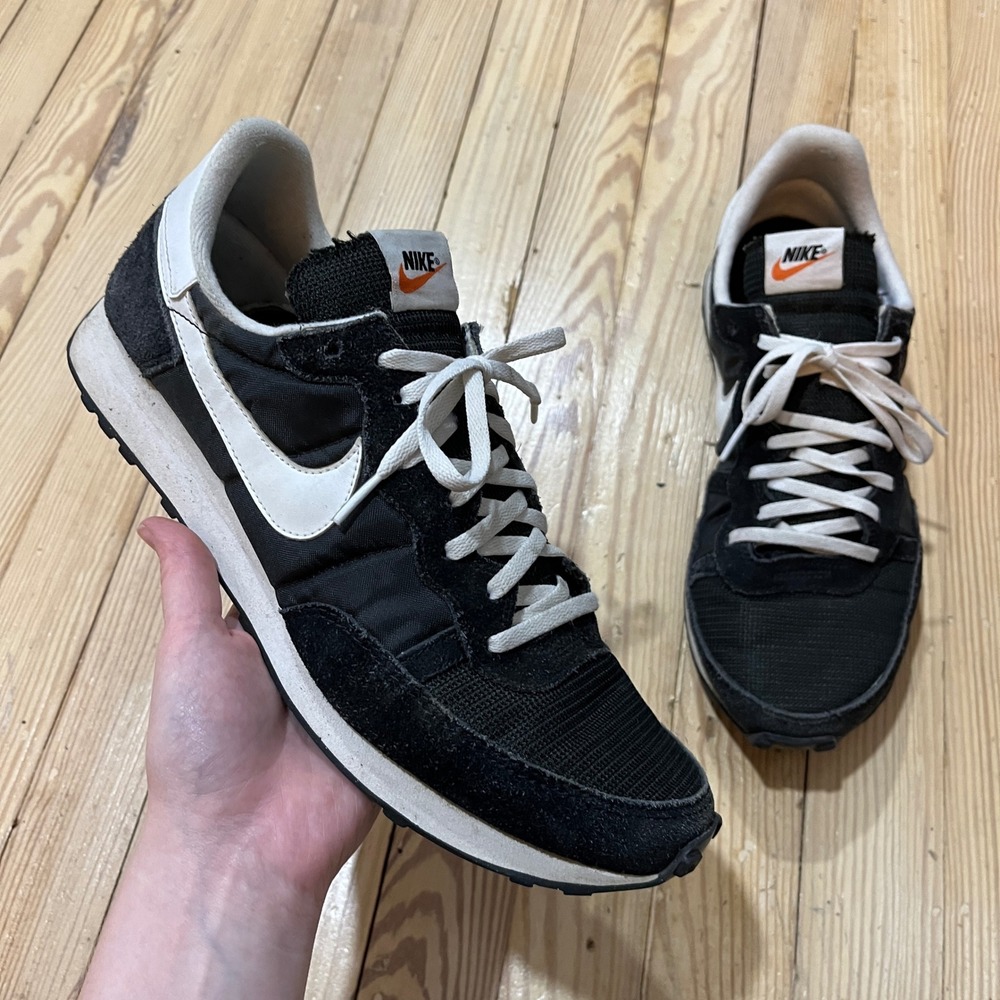 Nike Challenger OG Sneakers Mens 12 Black White Retro Running Shoes CW7645-002